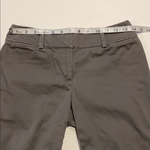 Loft Outlet SZ 0 Curvy Gray Flat Front Trousers Pants - Picture 11 of 13